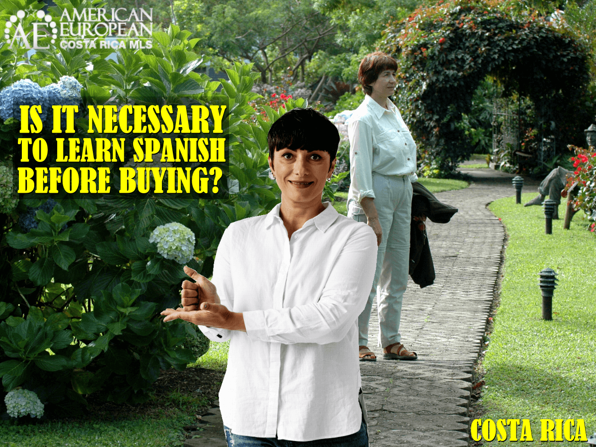 The need to learn Spanish before buying property