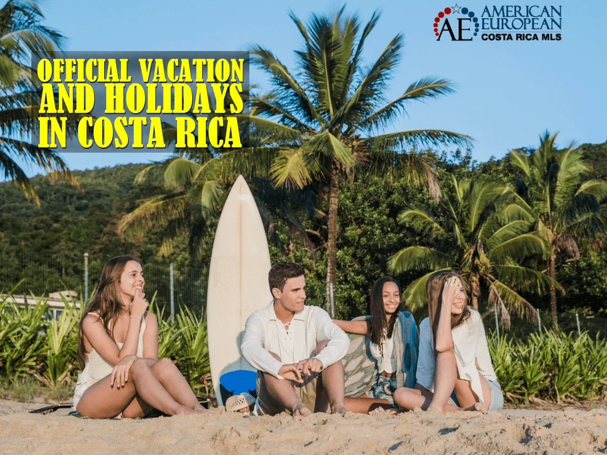Official Vacation days and Holidays in Costa Rica