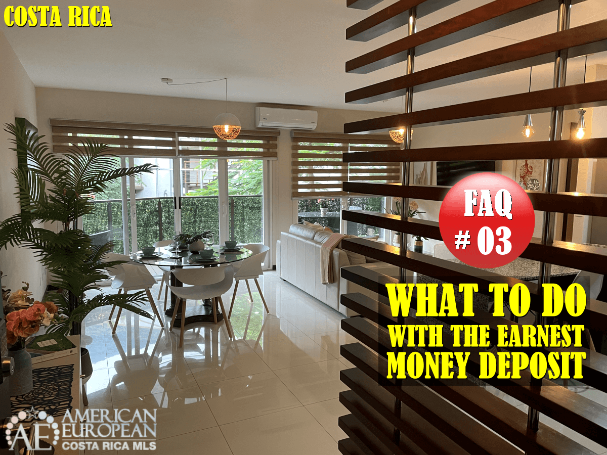 What do to with the Earnest Money Deposit